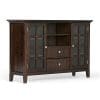 Simpli Home Acadian Solid Wood 53 Inch Wide Rustic TV Media Stand In Tobacco Brown For TVs Up To 55 Inches 0 100x100
