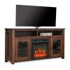 Top Space Electric Fireplace TV Stand Entertainment Center Corner Electric Fireplace Console Fireplace Heater For TVs Up To 60Wooden Electric Fireplace TV StandRustic 0 100x100