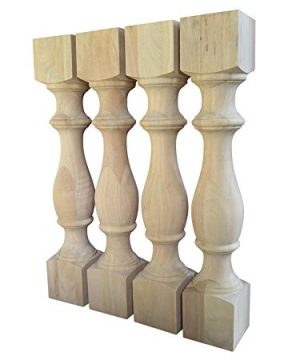 Unfinished Monastery Dining Table Legs Console Table Legs Set Of 4 Turned Posts 0 300x360