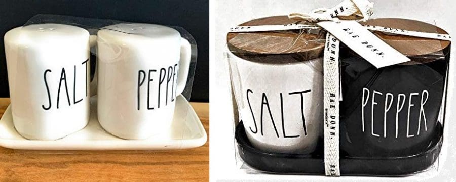 rae dunn salt and pepper