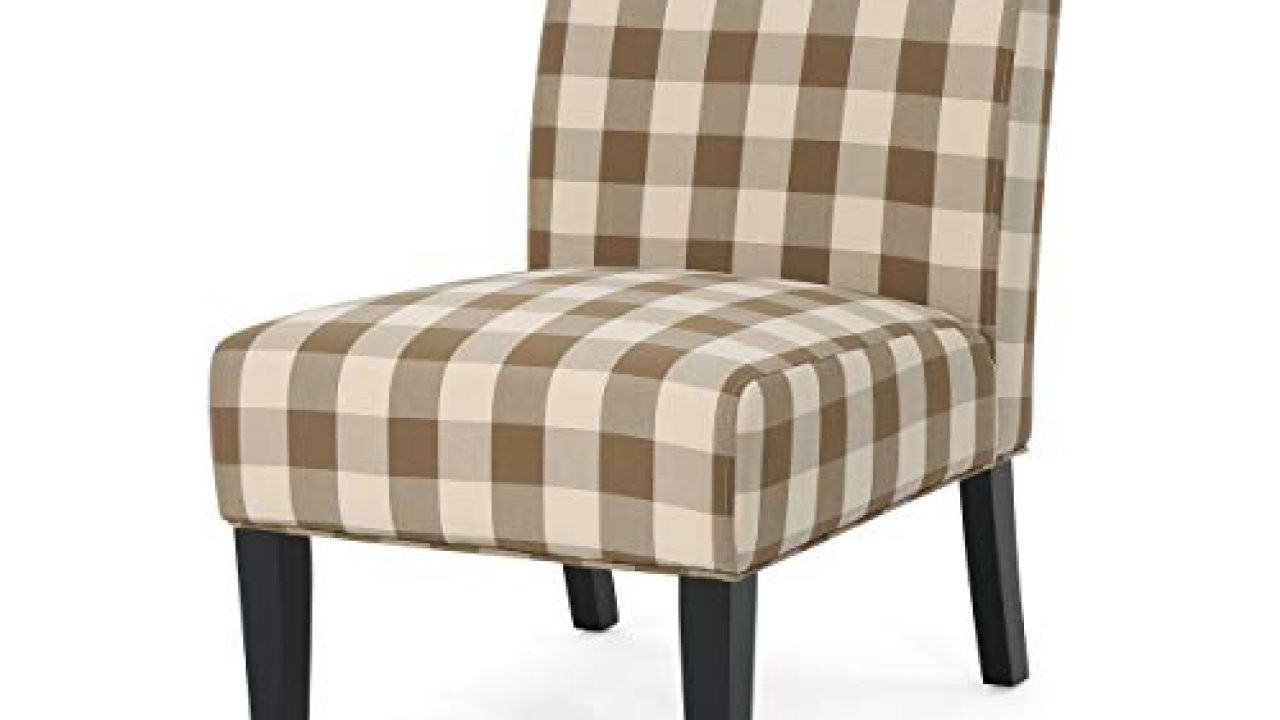 christopher knight home kendal traditional upholstered farmhouse accent  chair brown checkerboard purple tweed