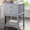 Coniffer Grey Nightstand Modern End Table Night Stand With Drawer And Storage Shelf Wood Side Table Grey 0 100x100