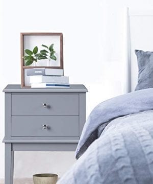 Coniffer Grey Nightstand Modern End Table Night Stand With Drawer And Storage Shelf Wood Side Table Grey 0 4 300x360