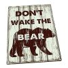 Dont Wake The Bear Metal Sign Rustic Cabin Home Dcor 0 100x100