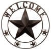 EBEI 315 Large Metal Barn Star Western Home Wall Decor Vintage Circle Dark Brown Texas Lone Star With Letters Welcome 0 100x100