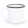 Enamelware Mug 12 Ounce Vintage WhiteBlack Set Of 4 0 100x100