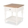 Kate And Laurel Sophia Rustic Wood Top Nightstand Side Table With Drawer And Shelf White 0 100x100