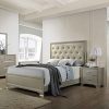 Kings Brand Furniture 6 Piece Champagne Finish With Upholstered Headboard King Size Bedroom Set Bed Dresser Mirror Chest 2 Night Stands 0 100x100