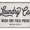 Laundry Co Distressed Vintage Farmhouse Metal Sign Laundry Room Decor 0 100x100