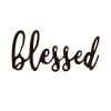 Lavish Home Metal Cutout Blessed Wall Sign 3D Word Art Home Accent Decor Perfect For Modern Rustic Or Vintage Farmhouse Style 0 100x100