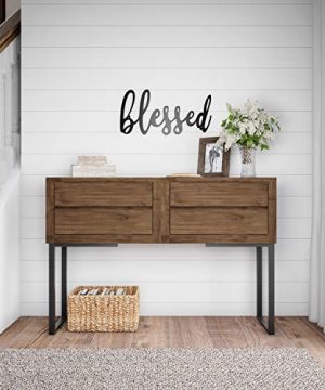 Lavish Home Metal Cutout Blessed Wall Sign 3D Word Art Home Accent Decor Perfect For Modern Rustic Or Vintage Farmhouse Style 0 2 300x360