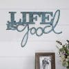 Lavish Home Metal Cutout Life Is Good Wall Sign 3D Word Art Home Accent Decor Perfect For Modern Rustic Or Vintage Farmhouse Style 0 100x100
