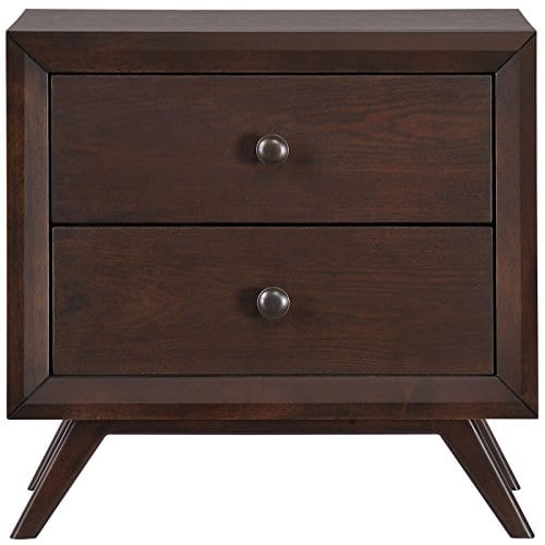 Modway Tracy Mid Century Modern Wood Nightstand In Cappuccino 0 0