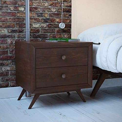 Modway Tracy Mid Century Modern Wood Nightstand In Cappuccino 0 2