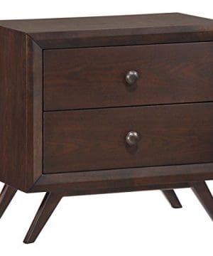 Modway Tracy Mid Century Modern Wood Nightstand In Cappuccino 0 300x360