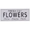 NIKKY HOME Fresh Cut Flowers Vintage Decor Wall Spring Metal Sign 2402 X 067 X 1004 Inches White 0 100x100