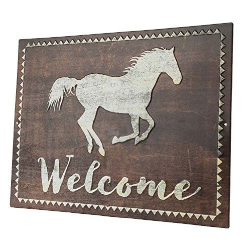 distressed metal signs horses Equine art animal metal tin sign