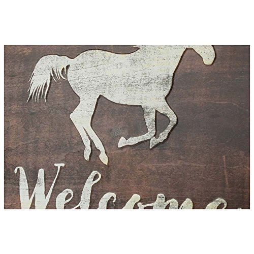 distressed metal signs horses Equine art animal metal tin sign