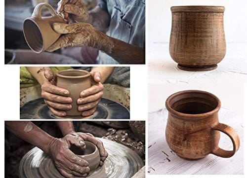 Rustic Ceramic Mug 8.5 oz Handmade Eco Friendly Drinkware