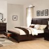 Roundhill Furniture Brishland Storage Bed Room Set King Rustic Cherry 0 100x100