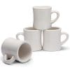 Serami Classic Cream White Diner Mugs For Coffee With 11oz Capacity Set Of 4 0 100x100