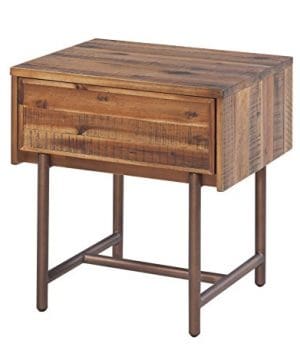 Tov Furniture Bushwick Collection Acacia Wood One Drawer Nightstand 0 300x360