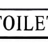 VIPSSCI Vintage Inspired Metal Toilet Wall Mounted Decorative Sign 0 100x100
