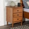 Walker Edison Furniture Company Traditional Wood 1 Nightstand Side Bedroom Storage Drawer And Shelf Bedside End Table 18 Inch Caramel Brown 0 100x100