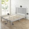 Zinus Andrew Wood Country Style Platform Bed With Headboard No Box Spring Needed Wood Slat Support King 0 100x100