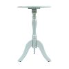 Decor Therapy Simplify Pedestal Accent Table Antique Iced Blue 0 100x100