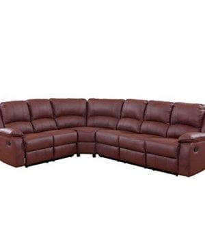 Divano Roma Furniture Large Classic Sofa Sectional Traditional Bonded Leather 0 300x360