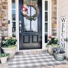 EARTHALL Buffalo Plaid Rug Outdoor 3x 5 Grey Cotton Hand Woven Checkered Door Mat Washable Outdoor Rug FarmhouseKitchenFront PorchLiving RoomLaundry RoomBathroomBedroom 354x59 0 100x100