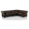 HOMES Inside Out Jaden Traditional Sectional Sofa Brown 0 100x100