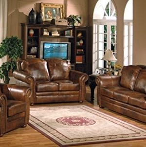 Oliver Pierce Casey Top Leather Sofa Brown 0 1 300x302