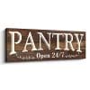 Pantry Sign Rustic Wood Color Canvas Wall Art Print Sign 6x17 Pantry Brown 0 100x100