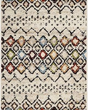 Safavieh Amsterdam Collection AMS108K Southwestern Bohemian Ivory And Multi Area Rug 3 X 5 0 0 290x360