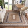 Safavieh Braided Collection BRD313A Hand Woven Reversible Area Rug 6 X 9 BrownMulti 0 100x100