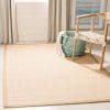 Safavieh Natural Fiber Collection NF141B Tiger Paw Weave Maize And Linen Sisal Area Rug 6 X 9 0 100x100