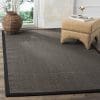 Safavieh Natural Fiber Collection NF441D Hand Woven Charcoal Sisal Area Rug 6 X 9 0 100x100