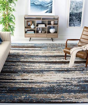 Safavieh Retro Collection RET2138 1165 Modern Abstract Cream And Blue Area Rug 8 X 10 0 300x360