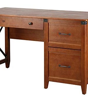 Amazon Brand Ravenna Home Solid Pine Writing Desk 5325W Antique Espresso 0 300x333