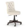 Bush Furniture Key West Mid Back Tufted Office Chair In Cream Fabric 0 100x100