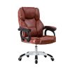 Comfortable Guest Chair ChangSQ Home Chair PU Comfortable Chair Easy To Clean Chair Bedroom Chair Study Chair Hotel Chair Club Chair Computer Desk And Chair Office Supplies Color Brown 0 100x100