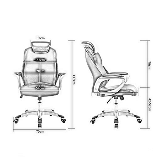 Ergonomic Office Game Folding Chair E Sports Executive PU Leather Fabric High Back Boss Racing Gambling Computer Massage Swivel Lounge Black Chair Color Hot Gold Color 0 0
