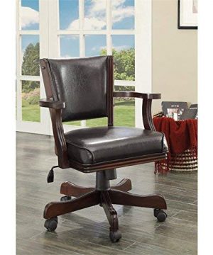 HOMES Inside Out Out Out Thatcher Contemporary Height Adjustable Game Chair Cherry 0 0 300x360
