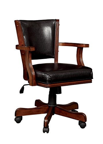 HOMES Inside Out Out Out Thatcher Contemporary Height Adjustable Game Chair Cherry 0