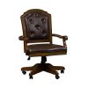 Liberty Furniture Industries Amelia Jr Executive Office Chair W26 X D27 X H42 Medium Brown 0 100x100