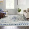 Nourison TRA06 Tranquil Persian Vintage IvoryLight Blue Area Rug 810 X 1110 9 X 12 0 100x100