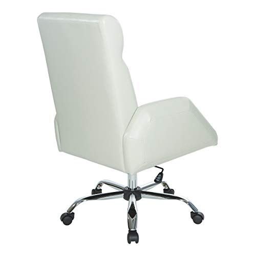OSP Home Furnishings Rochester Executive Office Chair Cream 0 2
