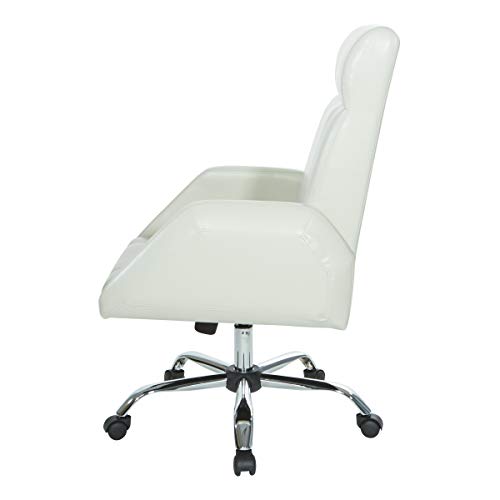 OSP Home Furnishings Rochester Executive Office Chair Cream 0 5